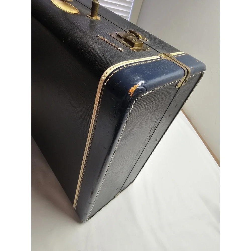 Rare White Star vintage suitcase‎ Mechanism Inside 1950s Good Condition